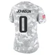 Patrick Johnson ＃0 New England Patriots Limited 2024 Salute to Service Jersey - Women's Arctic Camo