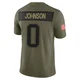 Patrick Johnson ＃0 New England Patriots Limited 2025 Salute to Service Jersey - Men's Olive