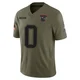 Patrick Johnson ＃0 New England Patriots Limited 2025 Salute to Service Jersey - Youth Olive