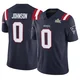 Patrick Johnson ＃0 New England Patriots Limited Vapor F.U.S.E. Super Bowl LX Patch Jersey - Youth Navy