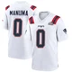 Peter Manuma ＃0 New England Patriots Game Super Bowl LX Patch Jersey - Youth White