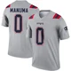 Peter Manuma ＃0 New England Patriots Legend Inverted Jersey - Men's Gray