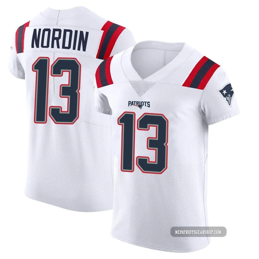 Quinn Nordin ＃13 New England Patriots Elite Vapor Untouchable Jersey - Men's White