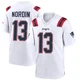 Quinn Nordin ＃13 New England Patriots Game Jersey - Men's White