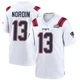 Quinn Nordin ＃13 New England Patriots Game Super Bowl LX Patch Jersey - Men's White