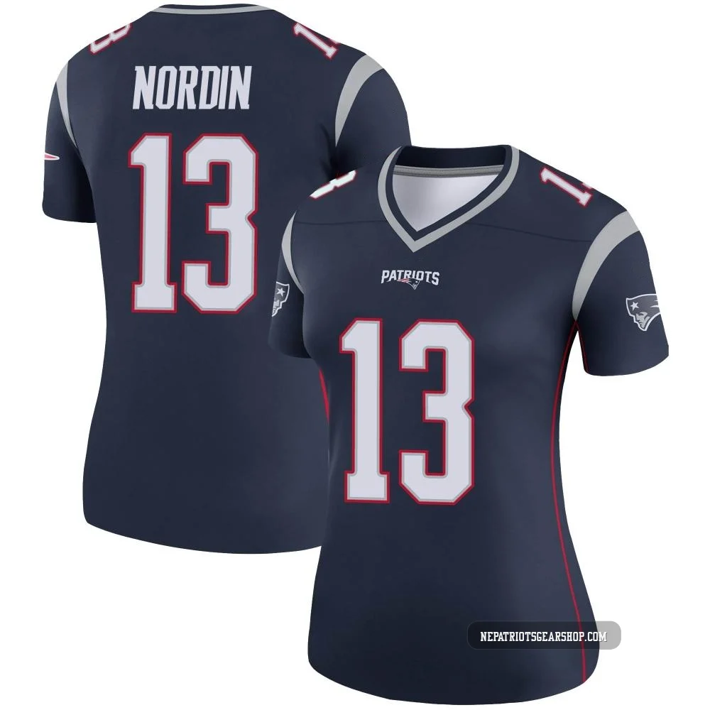 Quinn Nordin ＃13 New England Patriots Legend Jersey - Women's Navy