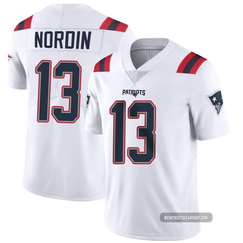 Quinn Nordin ＃13 New England Patriots Limited Vapor Untouchable Jersey - Youth White