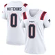 Quintayvious Hutchins ＃0 New England Patriots Game Jersey - Women's White