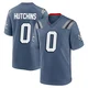 Quintayvious Hutchins ＃0 New England Patriots Game Storm 2025 Rivalries Collection Jersey - Youth Blue