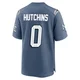Quintayvious Hutchins ＃0 New England Patriots Game Storm 2025 Rivalries Collection Jersey - Youth Blue