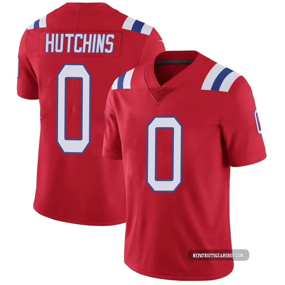 Quintayvious Hutchins ＃0 New England Patriots Limited Vapor Untouchable Alternate Jersey - Youth Red