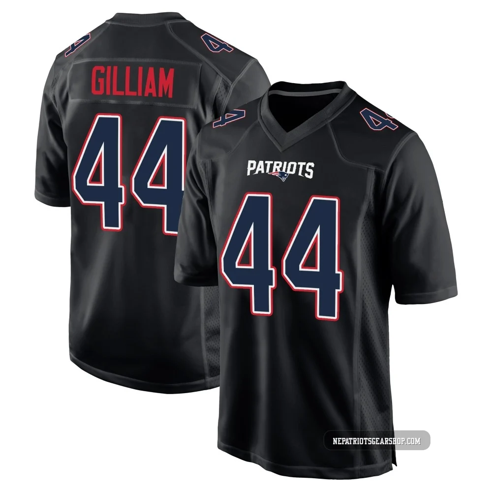 Reggie Gilliam ＃44 New England Patriots Game Carbon Fashion Jersey - Men's Black