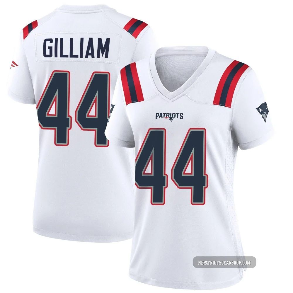Reggie Gilliam ＃44 New England Patriots Game Jersey - Women's White