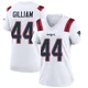 Reggie Gilliam ＃44 New England Patriots Game Jersey - Women's White