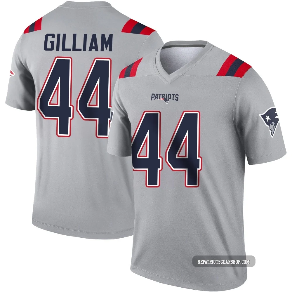 Reggie Gilliam ＃44 New England Patriots Legend Inverted Jersey - Youth Gray