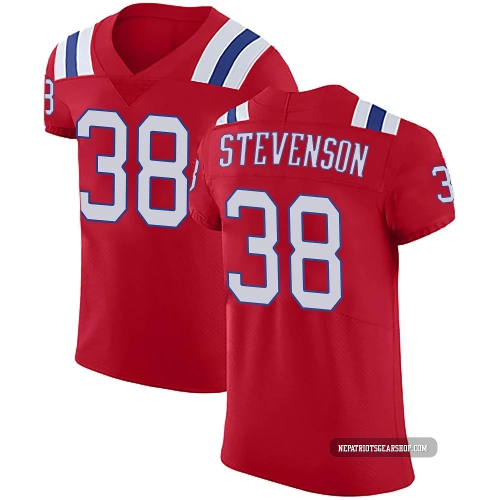 Rhamondre Stevenson ＃38 New England Patriots Elite Vapor Untouchable Alternate Jersey - Men's Red