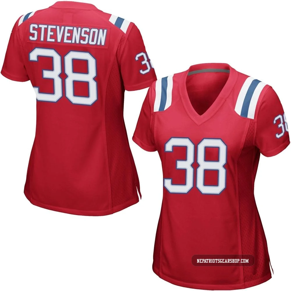 Rhamondre Stevenson ＃38 New England Patriots Game Alternate Jersey - Women's Red