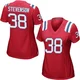 Rhamondre Stevenson ＃38 New England Patriots Game Alternate Jersey - Women's Red