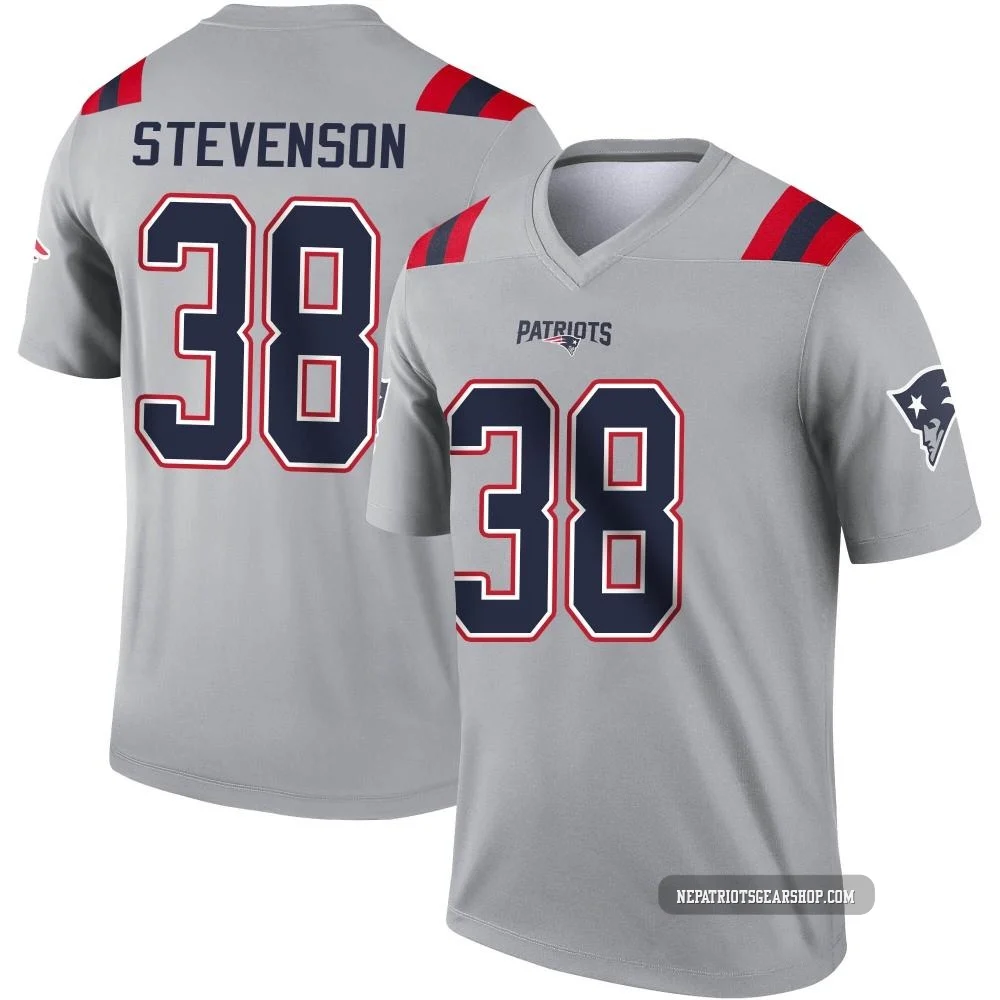 Rhamondre Stevenson ＃38 New England Patriots Legend Inverted Jersey - Men's Gray