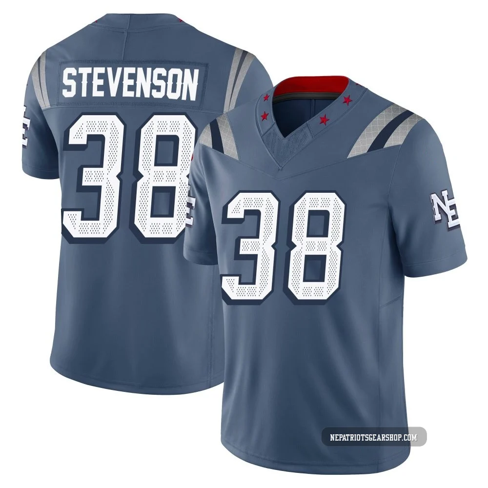 Rhamondre Stevenson ＃38 New England Patriots Limited Storm 2025 Rivalries Collection Jersey - Men's Blue