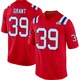 Richie Grant ＃39 New England Patriots Game Alternate Super Bowl LX Patch Jersey - Youth Red