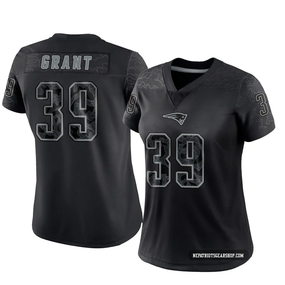 Richie Grant ＃39 New England Patriots Limited Reflective Jersey - Women's Black