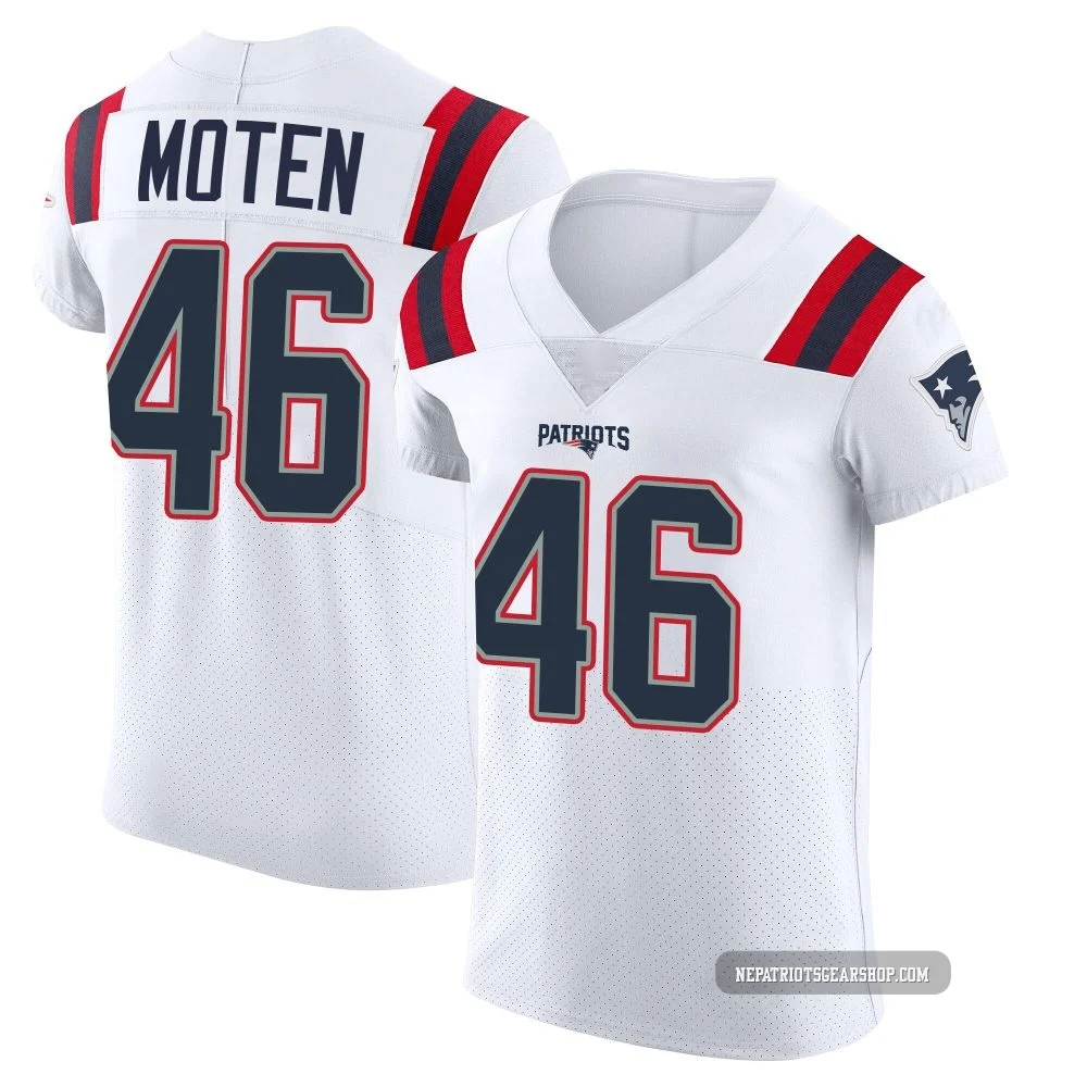 R.J. Moten ＃46 New England Patriots Elite Vapor Untouchable Jersey - Men's White