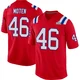 R.J. Moten ＃46 New England Patriots Game Alternate Super Bowl LX Patch Jersey - Men's Red