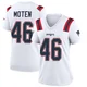 R.J. Moten ＃46 New England Patriots Game Jersey - Women's White
