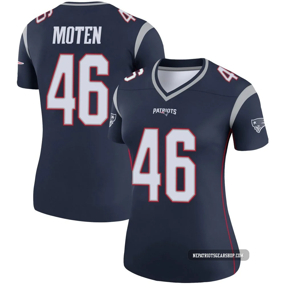 R.J. Moten ＃46 New England Patriots Legend Jersey - Women's Navy