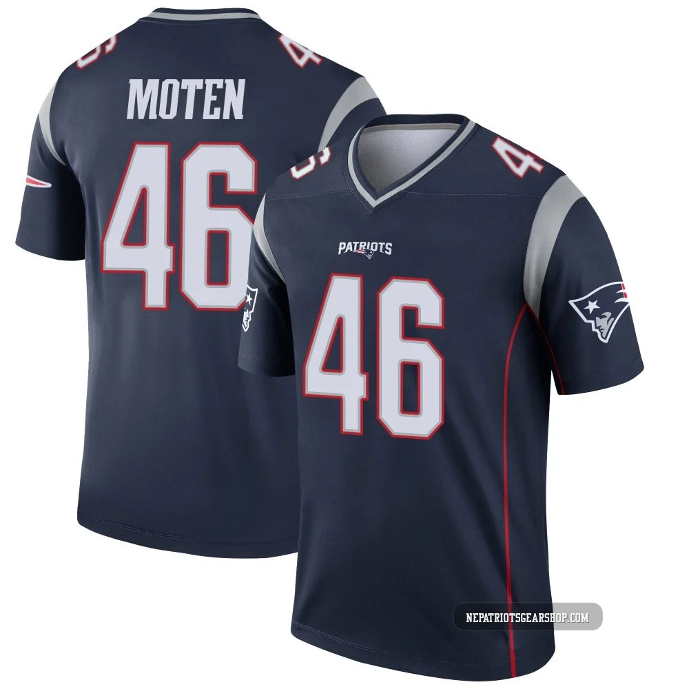 R.J. Moten ＃46 New England Patriots Legend Jersey - Youth Navy
