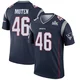 R.J. Moten ＃46 New England Patriots Legend Super Bowl LX Patch Jersey - Men's Navy