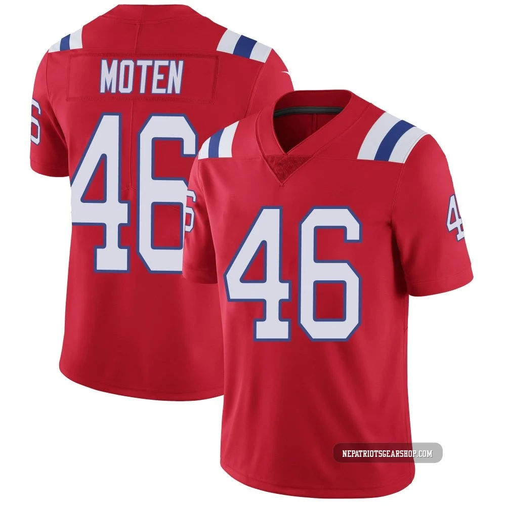 R.J. Moten ＃46 New England Patriots Limited Vapor Untouchable Alternate Jersey - Youth Red