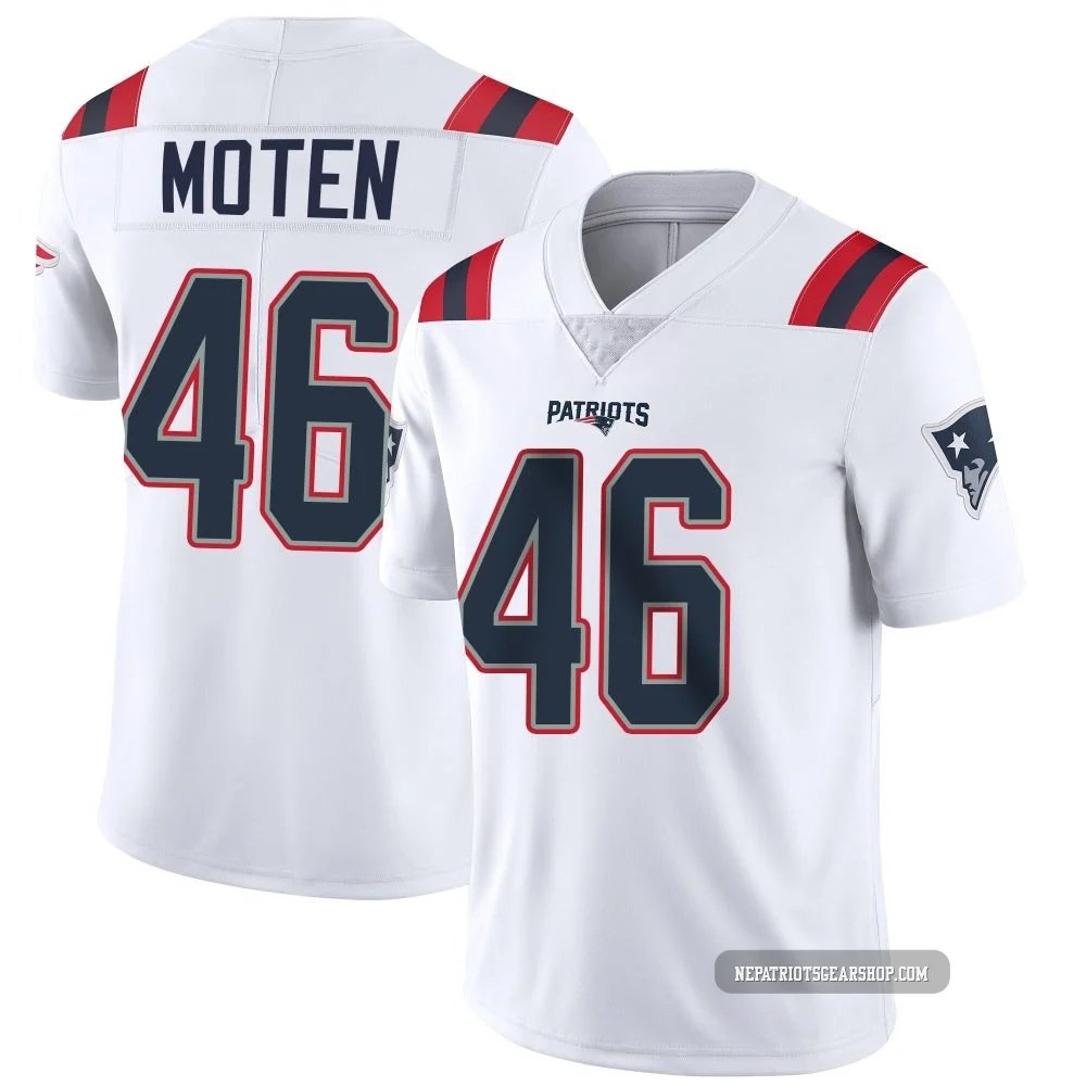 R.J. Moten ＃46 New England Patriots Limited Vapor Untouchable Jersey - Men's White