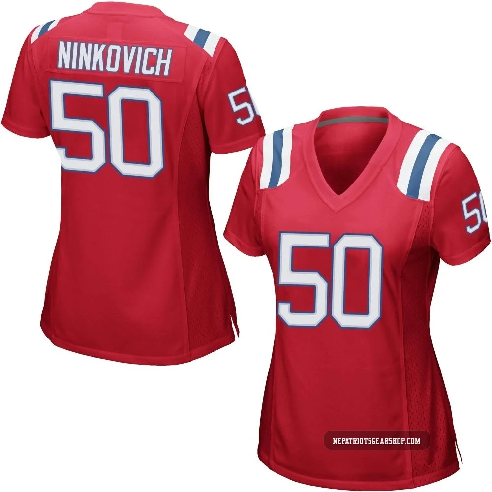 Rob Ninkovich ＃50 New England Patriots Game Alternate Jersey - Women's Red