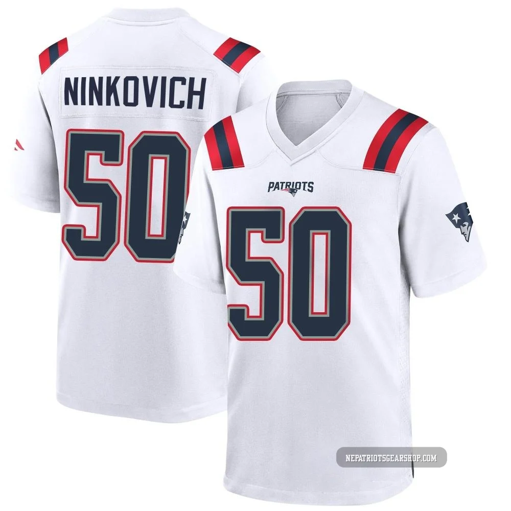 Rob Ninkovich ＃50 New England Patriots Game Jersey - Men's White