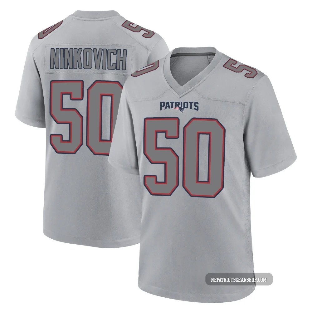 Rob Ninkovich ＃50 New England Patriots Game Silver Atmosphere Fashion Jersey - Men's