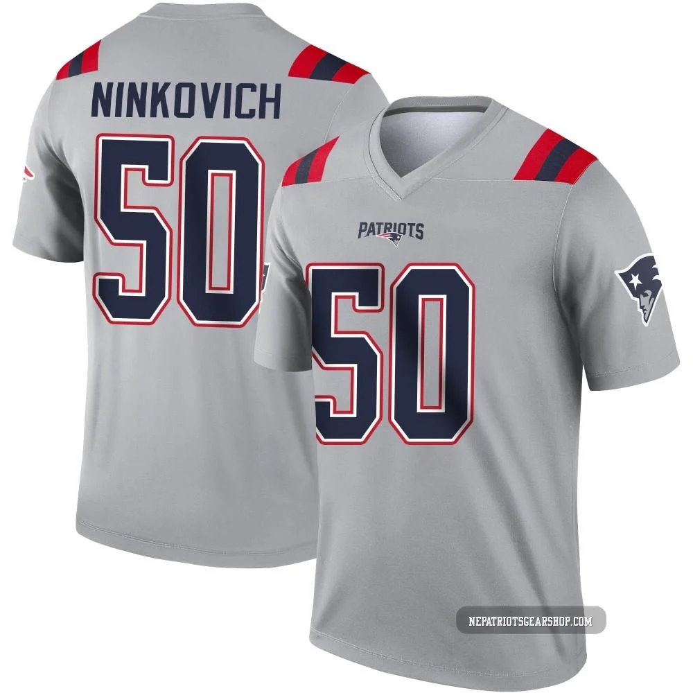 Rob Ninkovich ＃50 New England Patriots Legend Inverted Jersey - Men's Gray