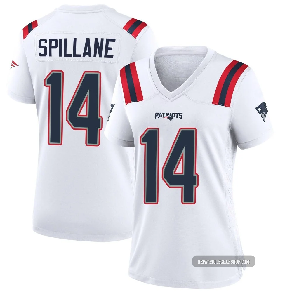 Robert Spillane ＃14 New England Patriots Game Jersey - Women's White