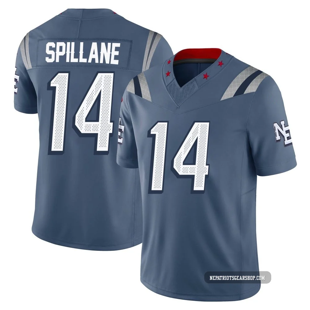 Robert Spillane ＃14 New England Patriots Limited Storm 2025 Rivalries Collection Jersey - Youth Blue