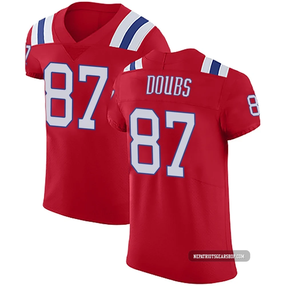 Romeo Doubs ＃87 New England Patriots Elite Vapor Untouchable Alternate Jersey - Men's Red