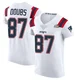 Romeo Doubs ＃87 New England Patriots Elite Vapor Untouchable Super Bowl LX Patch Jersey - Men's White