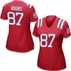 Romeo Doubs ＃87 New England Patriots Game Alternate Jersey - Women's Red