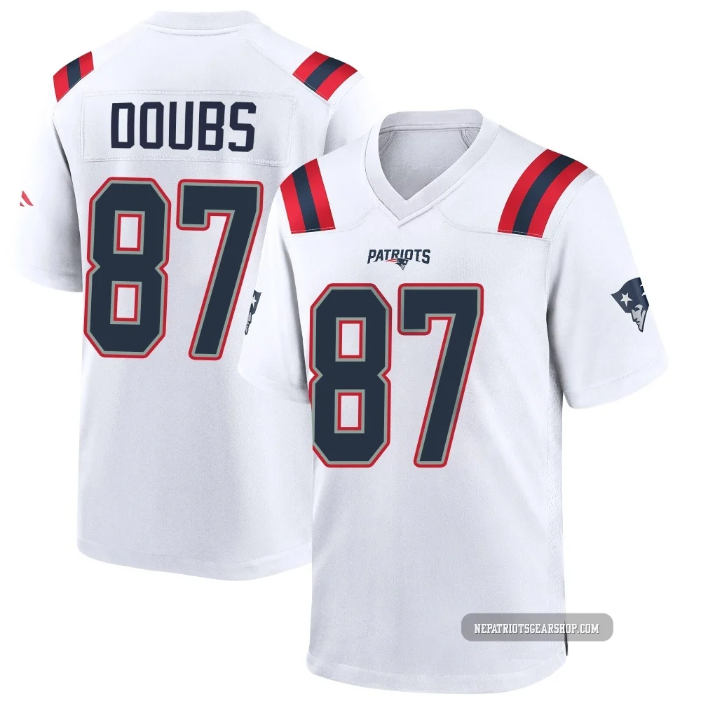 Romeo Doubs ＃87 New England Patriots Game Jersey - Youth White