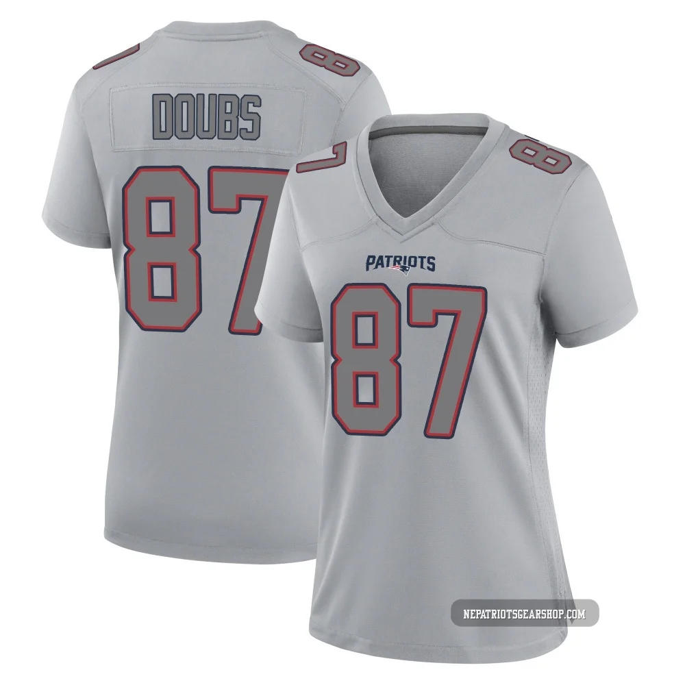 Romeo Doubs ＃87 New England Patriots Game Silver Atmosphere Fashion Jersey - Women's