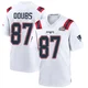 Romeo Doubs ＃87 New England Patriots Game Super Bowl LX Patch Jersey - Youth White