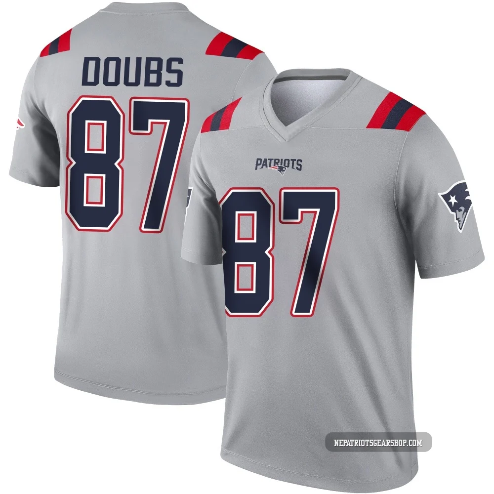 Romeo Doubs ＃87 New England Patriots Legend Inverted Jersey - Youth Gray