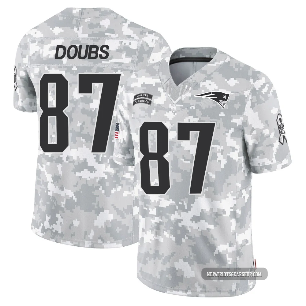 Romeo Doubs ＃87 New England Patriots Limited 2024 Salute to Service Jersey - Men's Arctic Camo