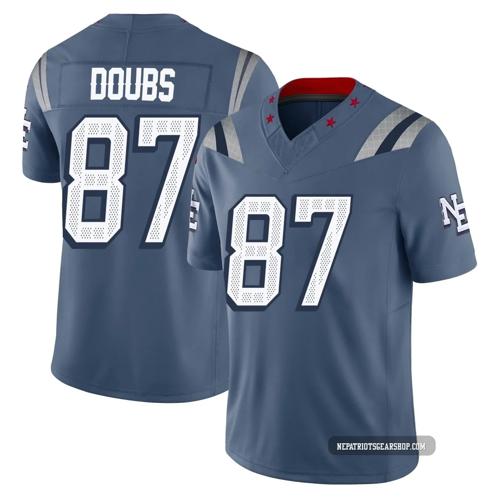 Romeo Doubs ＃87 New England Patriots Limited Storm 2025 Rivalries Collection Jersey - Men's Blue