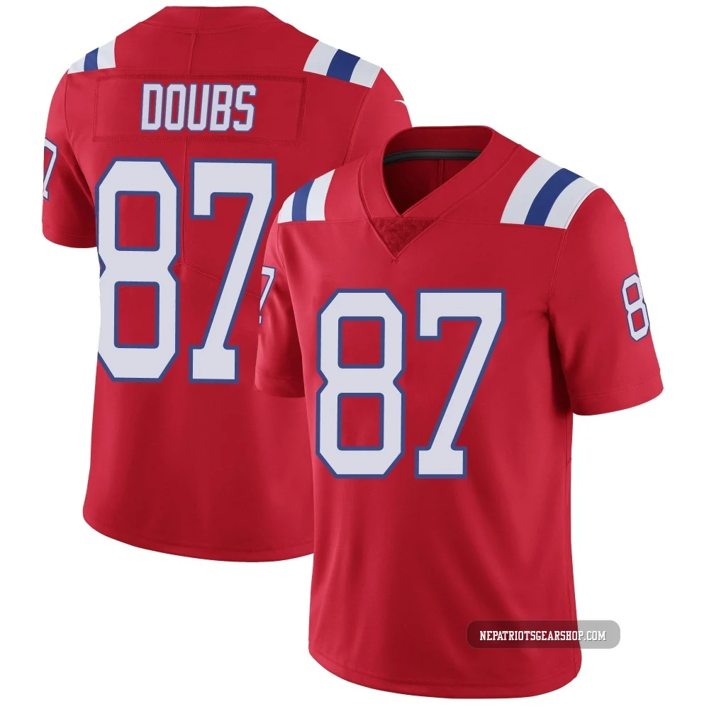 Romeo Doubs ＃87 New England Patriots Limited Vapor Untouchable Alternate Jersey - Youth Red